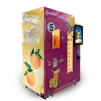 Orange Juice Vending Machine 4G APP-Überwachungs-Selbstservice-Barzahlungs-Funktions-automatische Reinigung