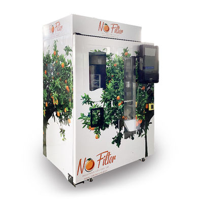 Münzen-und Banknoten-Zahlungs-Fruchtsaft-Automat mit Kühlsystem