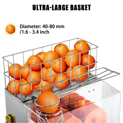 Juicer-Zitrusfrucht Juicer 5kg 120w orange für Hotels, 40mm-90mm orange frische zusammengedrückte Maschine