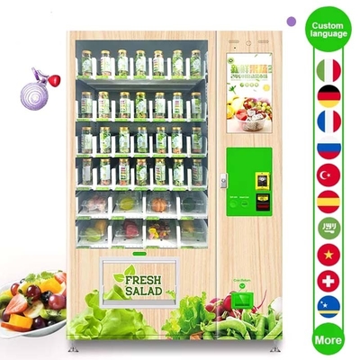 Frisches gesundes Salat-Gemüse trägt kombinierter Automat für Früchte und gesunde Nahrung Früchte