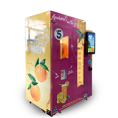 360-ml-Papierschalen orange Juice Vending Machine Coins And merkt Akzeptanten