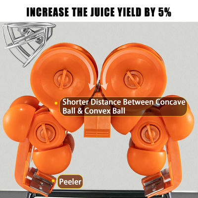 Elektrische kommerzielle orange Maschine des Juicer-250w automatisch und Edelstahl-Körper