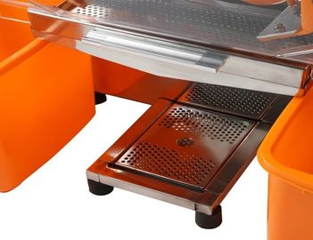 Proselbstzufuhr automatische orange Juicer-Maschinen-Zitrusfrucht-Saft-Maschinen-transparenter Plastik