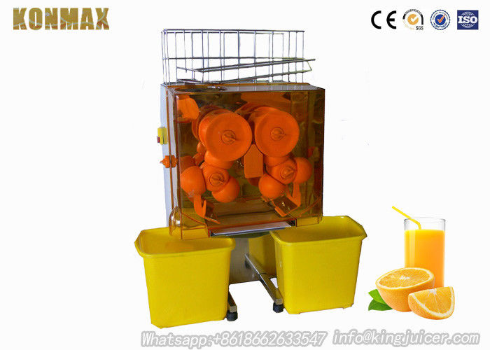 Automatischer Vorschub orange Juicer-Maschinen-Stangen-Zitrusfrucht-Saft-Auszieher 120W