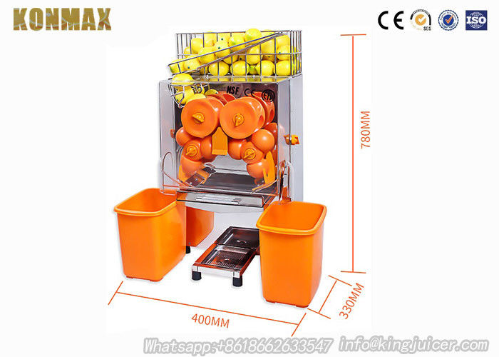 Gesunde und frische kommerzielle orange Juicer-Maschine 120W mit Metall übersetzt