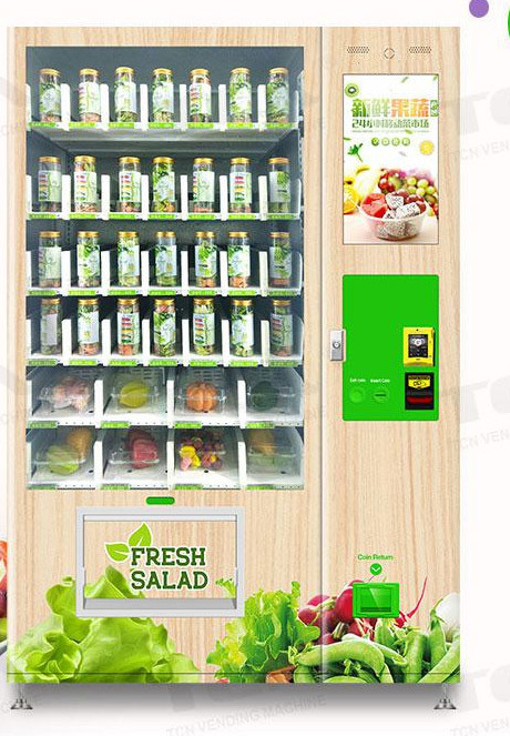 Frucht-Gemüsesalat-Automaten-justierbare Temperatur